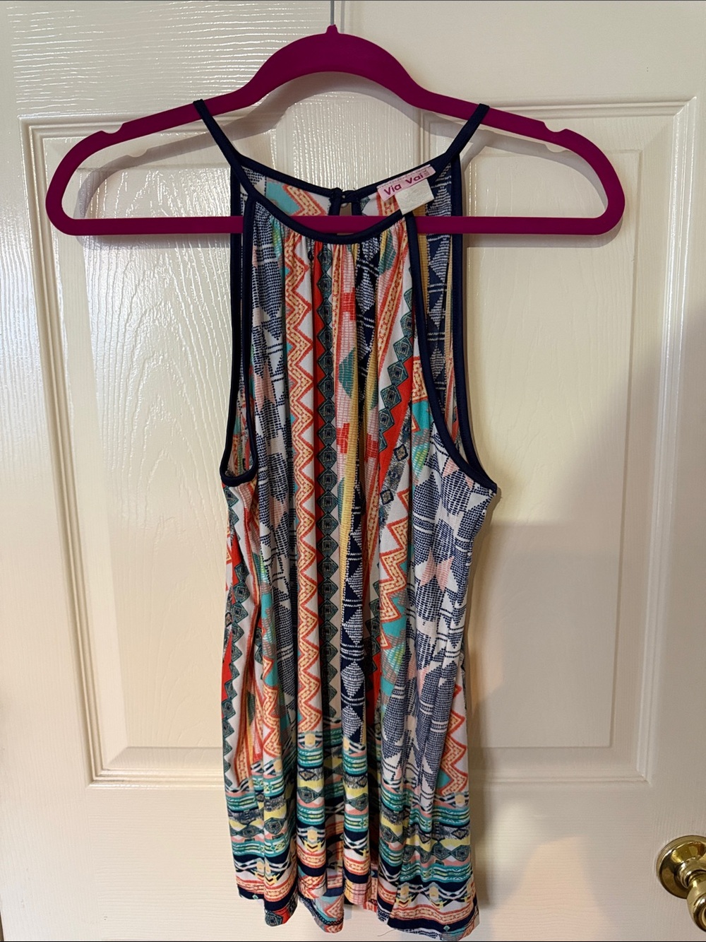 Women’s Multicolor Printed Racerback Tank Top